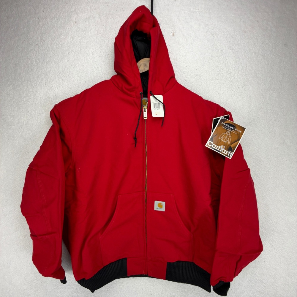 Carhartt Active Jacket Quilt Lined Mens 3XL J04 Red NWT NOS